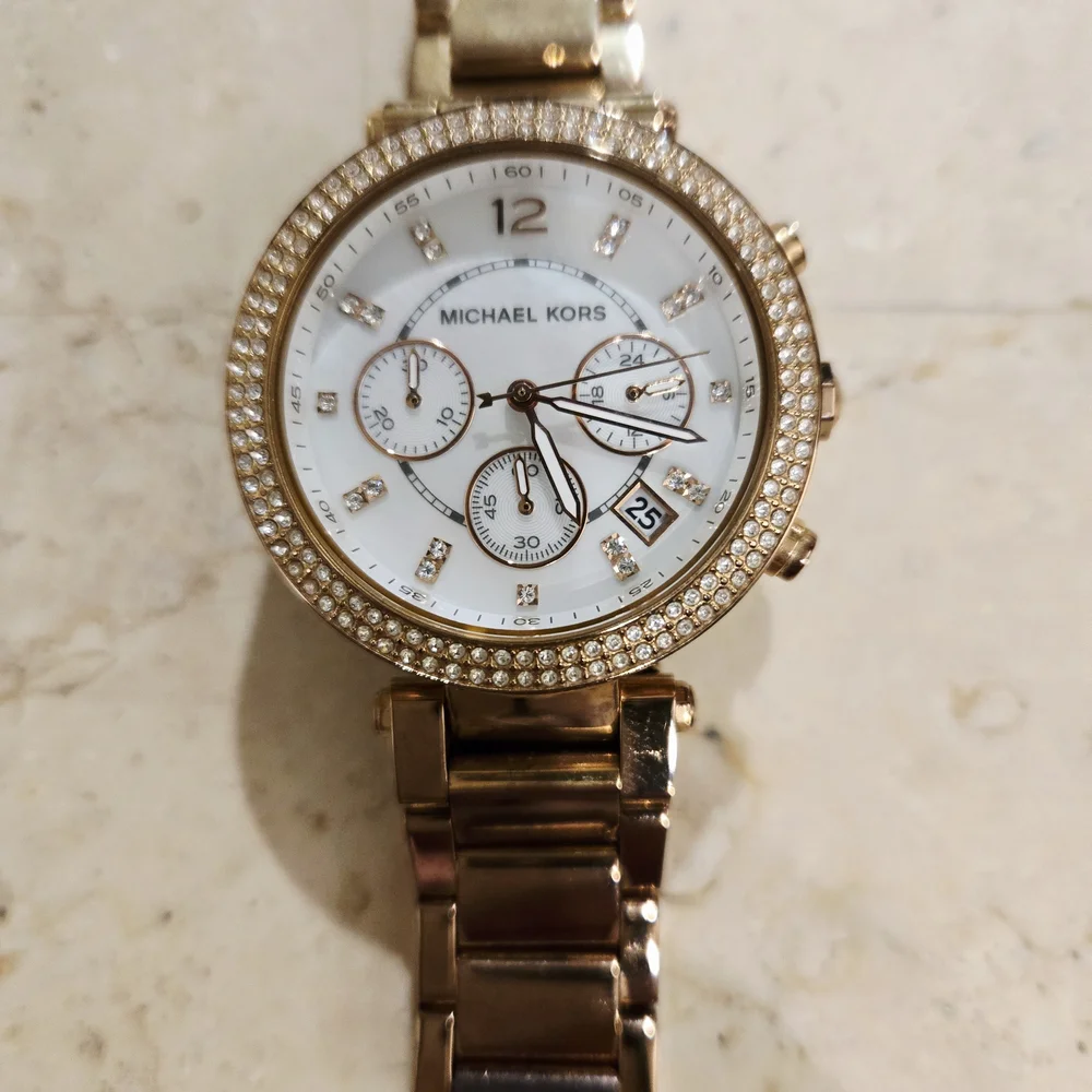 Michael Kors Designer Parker Rose Gold-Tone Watch MK5491 Excellent Condition - Picture 5 of 8